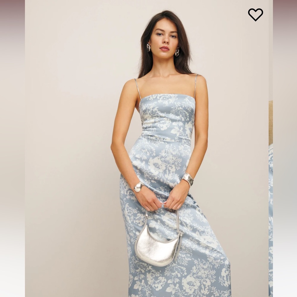 Reformation Frankie Silk Dress